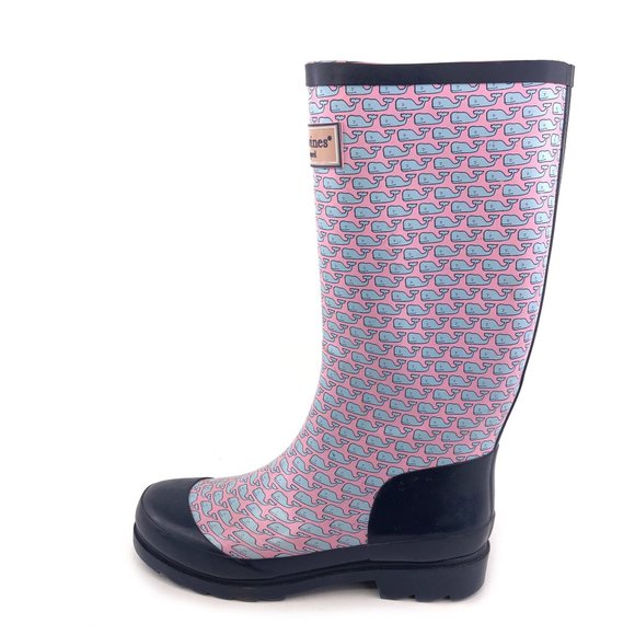 Vineyard Vines Whalies Rubber Rain Boots 7 - Picture 1 of 14